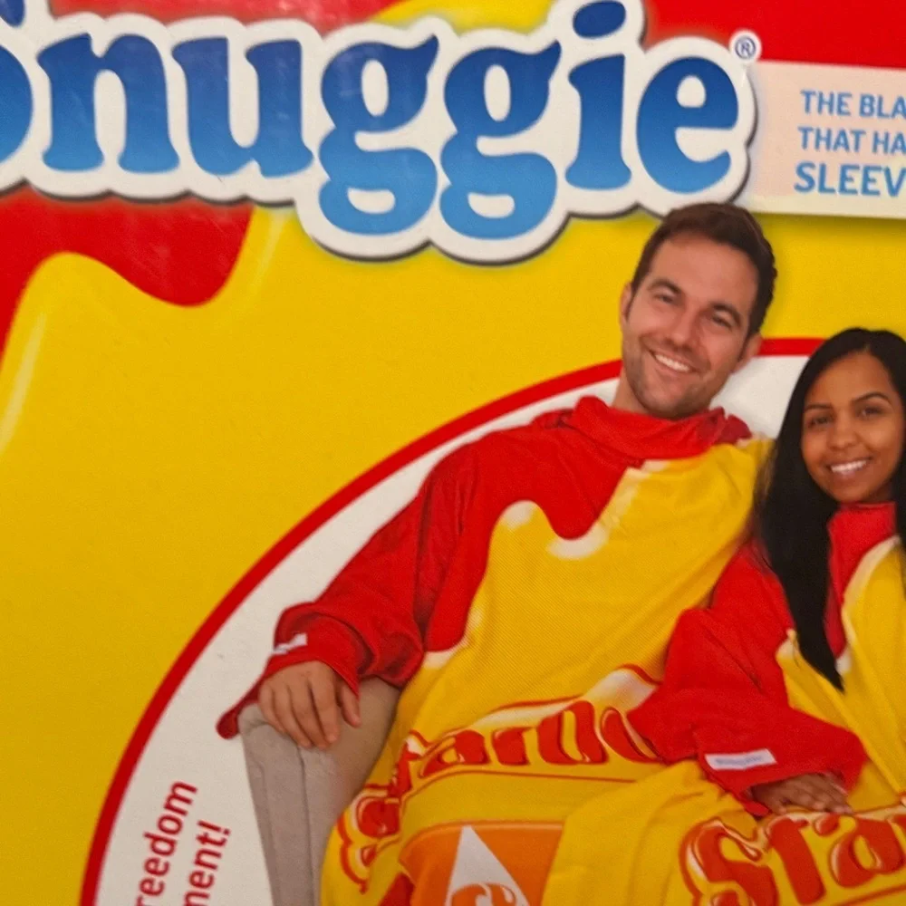 NEW! Snuggie Starburst Super Soft Fleece Blanket With Sleeves 71
